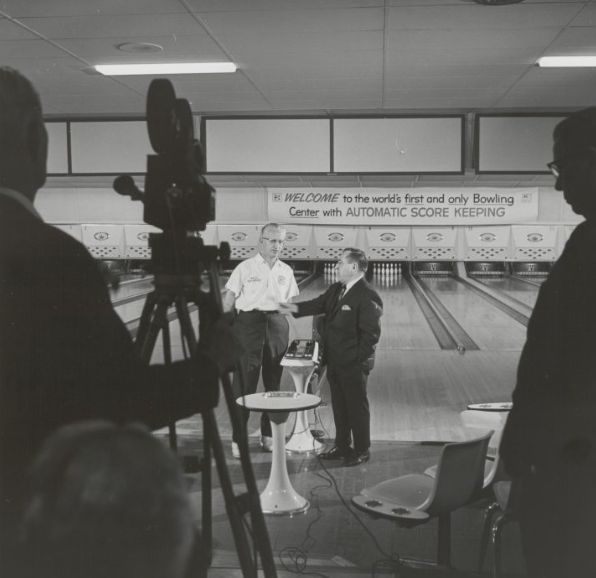 Brunswick Automatic Scorer demonstration in 1967